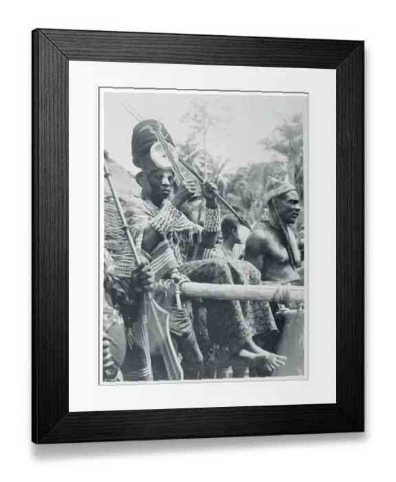 Framed Print : Portrait of Wadia Tribe Chief