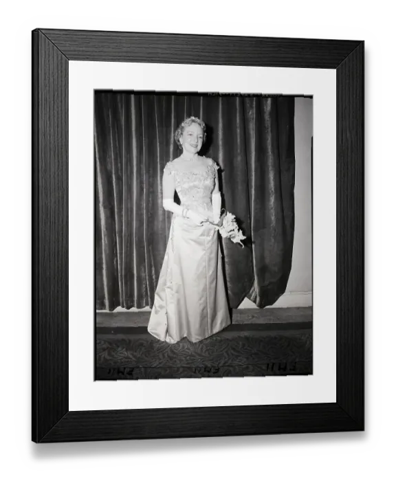 Framed Print : Helen Hayes in Gown Framed Print : Helen Hayes in Gown