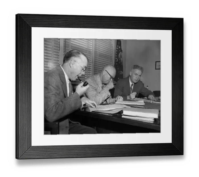 Framed Print : Dwight Eisenhower with His Brother Milton and Kevin McCann Framed Print : Dwight Eisenhower with His Brother Milton and Kevin McCann