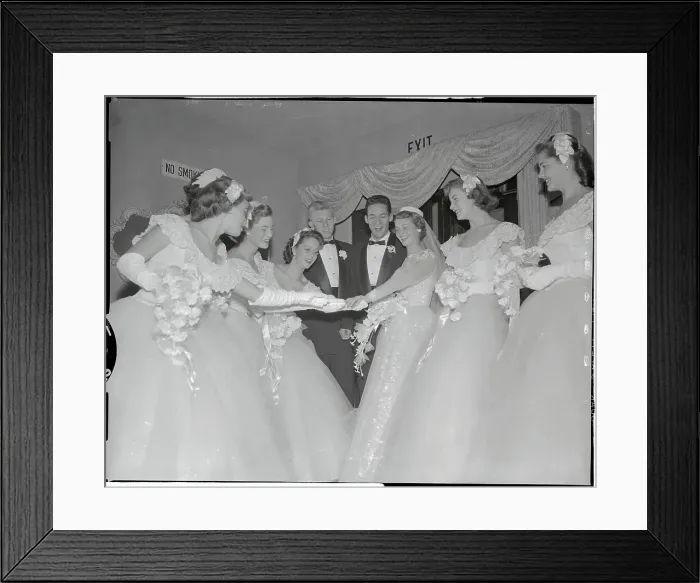 Framed Print : Rose Tournament Queen at Her Wedding Ceremony Framed Print : Rose Tournament Queen at Her Wedding Ceremony