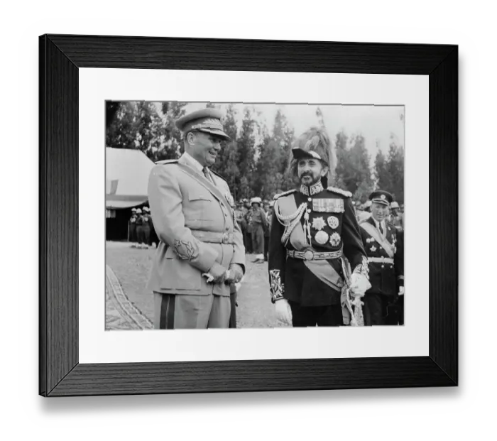 Framed Print : Haile Selassie Greeting Marshall Tito Framed Print : Haile Selassie Greeting Marshall Tito