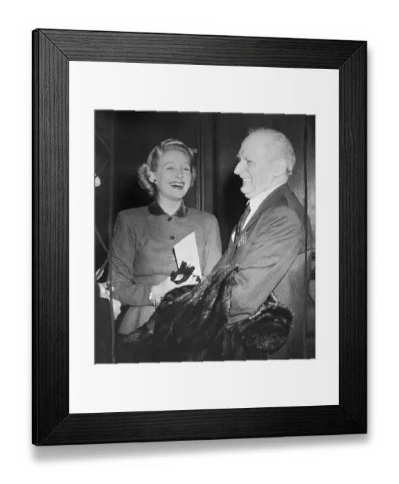 Framed Print : Unusual Twosome at Circus Luncheon Framed Print : Unusual Twosome at Circus Luncheon