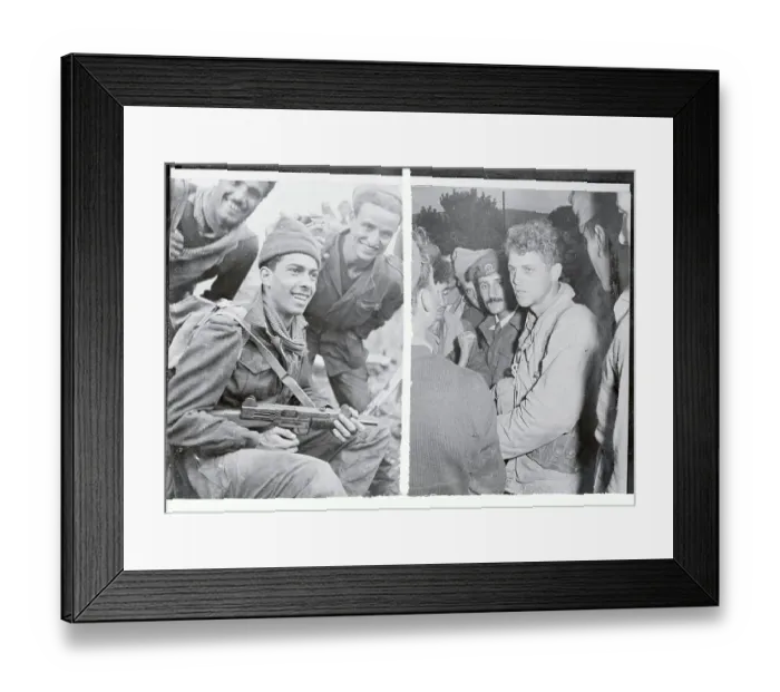 Framed Print : Soldiers Telling Stories of Their Battles Framed Print : Soldiers Telling Stories of Their Battles