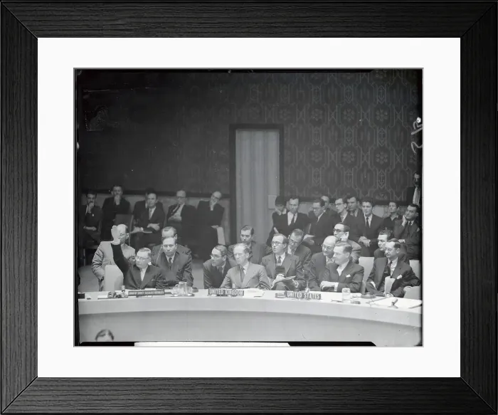 Framed Print : Security Council in Session