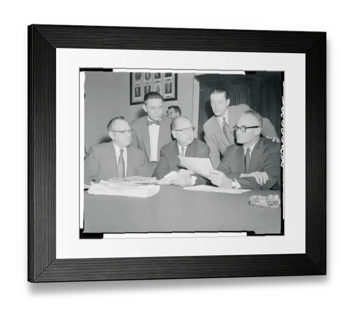 Framed Print : Barry Goldwater and Associates in Meeting Framed Print : Barry Goldwater and Associates in Meeting