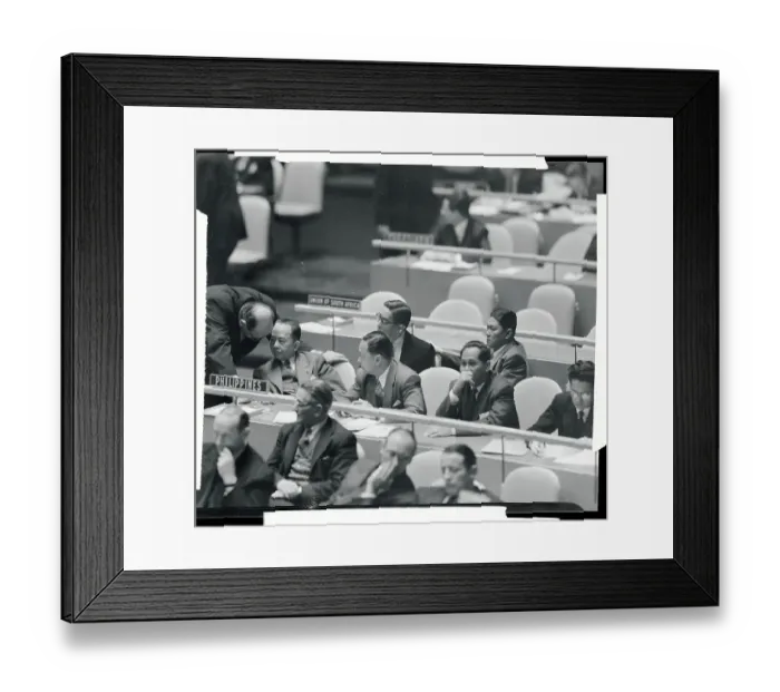 Framed Print : View of Delegates in United Nations Framed Print : View of Delegates in United Nations