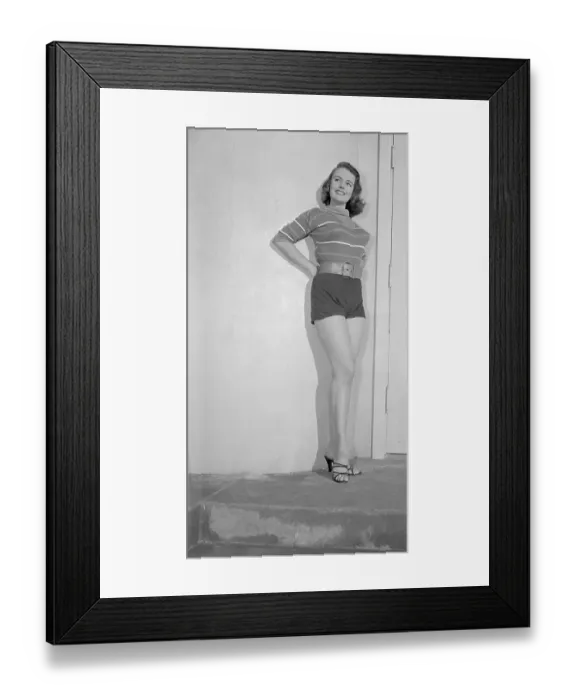 Framed Print : Portrait of Myrna Hansen Framed Print : Portrait of Myrna Hansen