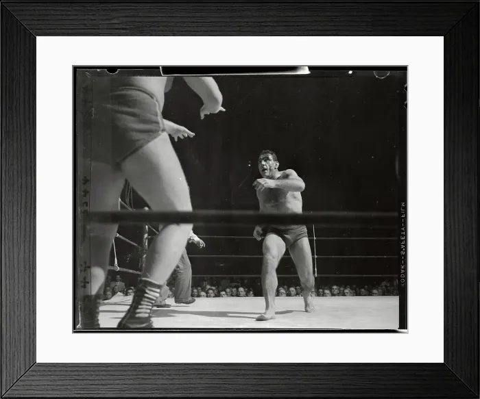 Framed Print : Antonio Rocca Preparing to Wrestle Leslie Carlton Framed Print : Antonio Rocca Preparing to Wrestle Leslie Carlton