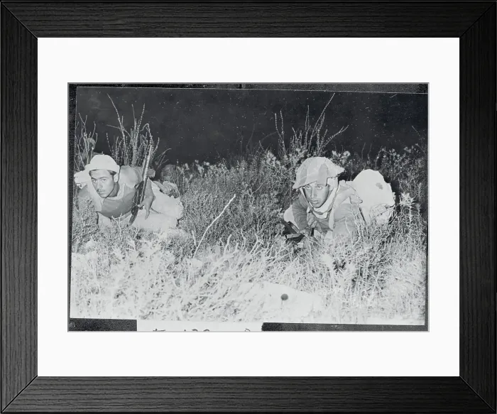 Framed Print : Two Soldiers on Patrol Framed Print : Two Soldiers on Patrol