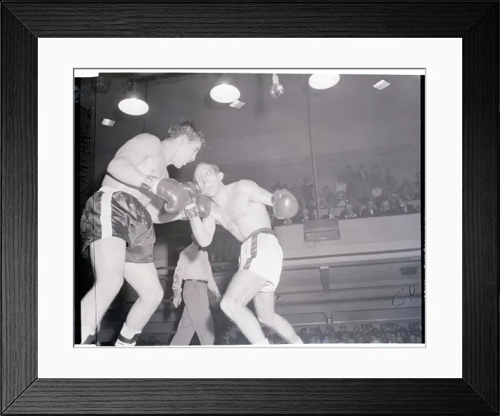 Framed Print : Lulu Perez and Paolo Rosi Boxing Framed Print : Lulu Perez and Paolo Rosi Boxing