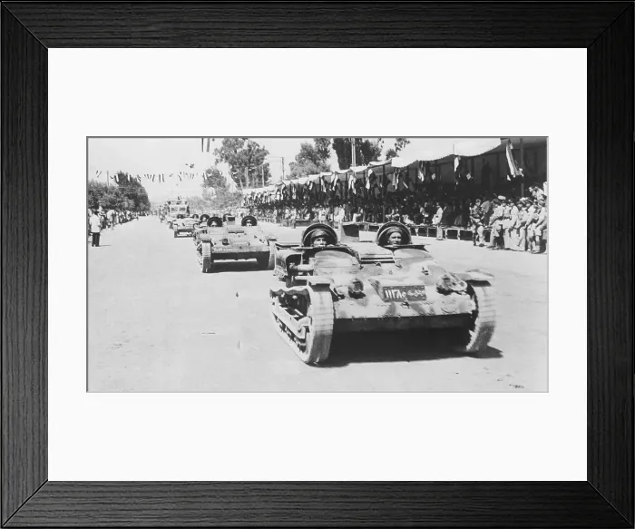 Framed Print : Syrian Tanks in Parade Framed Print : Syrian Tanks in Parade