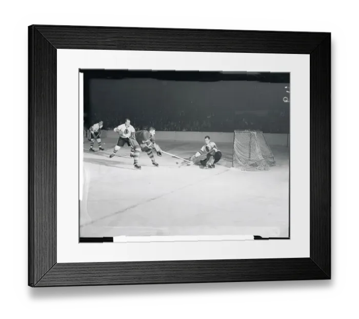 Framed Print : Hockey Players in Action Framed Print : Hockey Players in Action