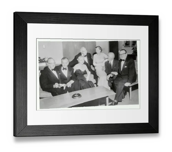 Framed Print : Group Portrait of Silent Film Greats Framed Print : Group Portrait of Silent Film Greats