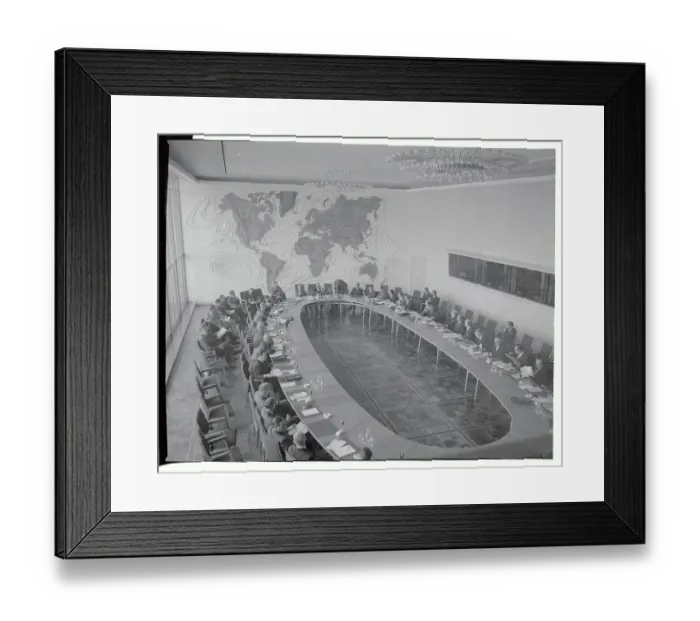 Framed Print : Conference Headed by German Fporeign Minister Framed Print : Conference Headed by German Fporeign Minister
