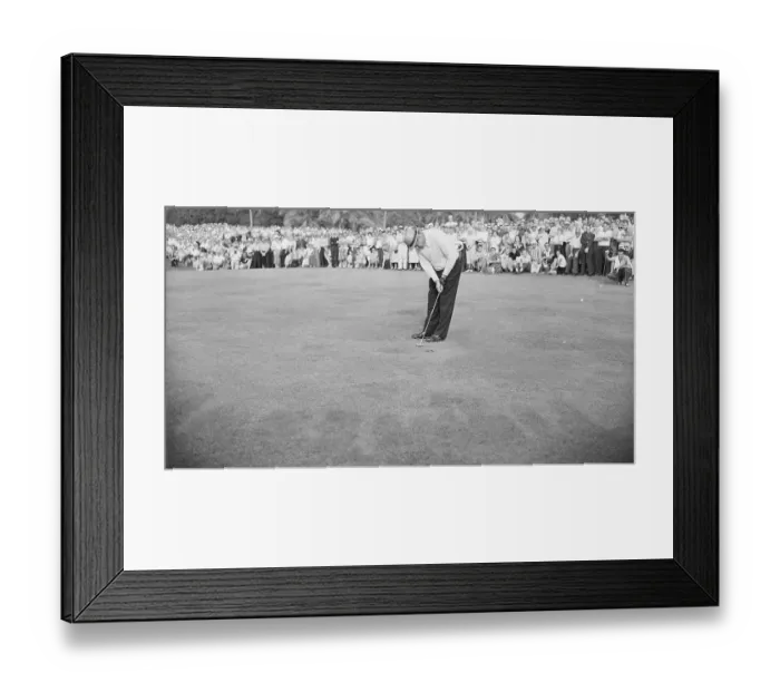 Framed Print : Sam Snead Putting at Miami Open Golf Tournament Framed Print : Sam Snead Putting at Miami Open Golf Tournament