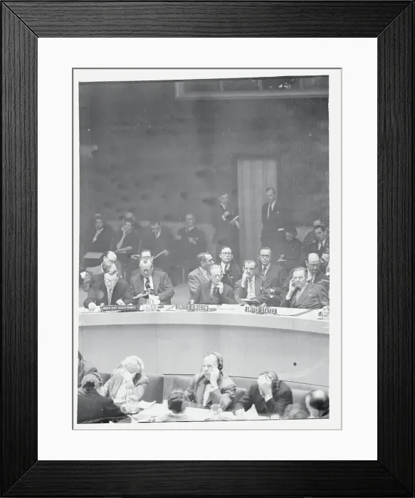 Framed Print : Soviet Delegate Speaking at United Nations Security Council Framed Print : Soviet Delegate Speaking at United Nations Security Council