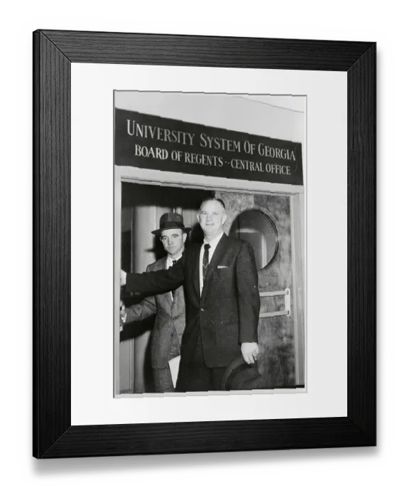Framed Print : Bobby Dodd Standing in the Doorway of the Regents Office Framed Print : Bobby Dodd Standing in the Doorway of the Regents Office
