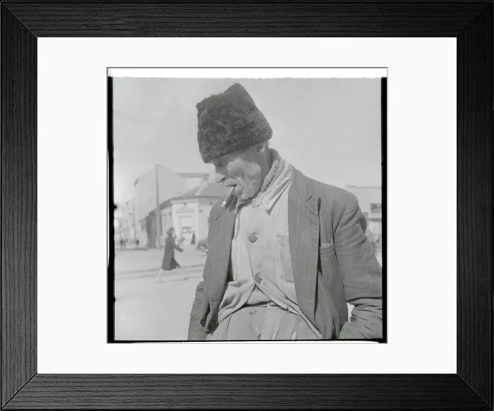 Framed Print : Man Chewing on His Cigar Framed Print : Man Chewing on His Cigar