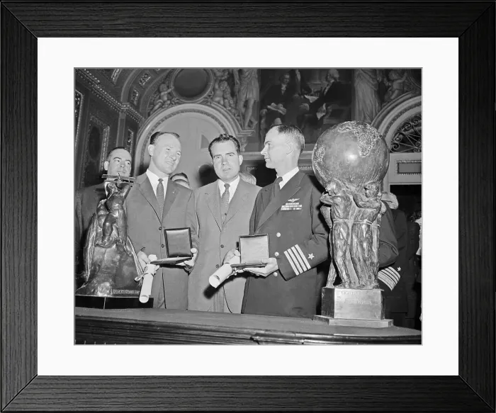 Framed Print : Richard Nixon in Meeting with Associates Framed Print : Richard Nixon in Meeting with Associates