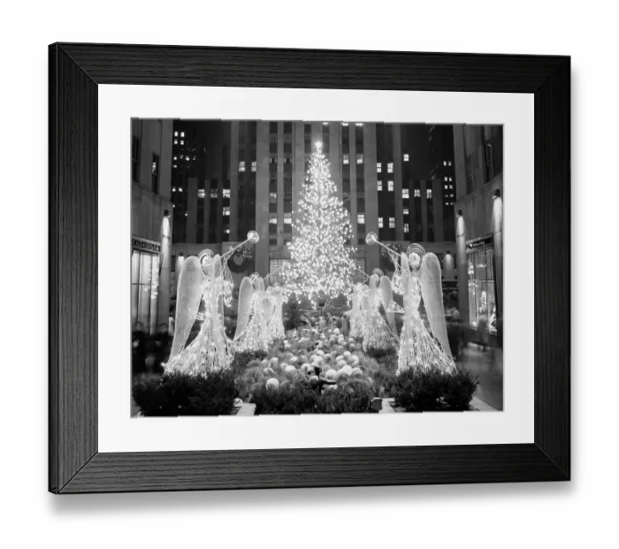 Framed Print : View of Rockefeller Center Christmas Tree Framed Print : View of Rockefeller Center Christmas Tree