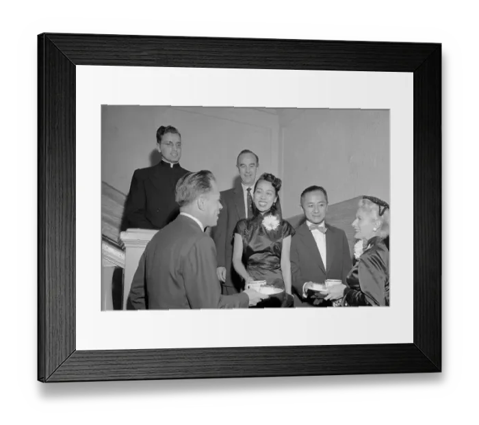 Framed Print : Dr. Sammy Lee and Wife Attending Political Function Framed Print : Dr. Sammy Lee and Wife Attending Political Function