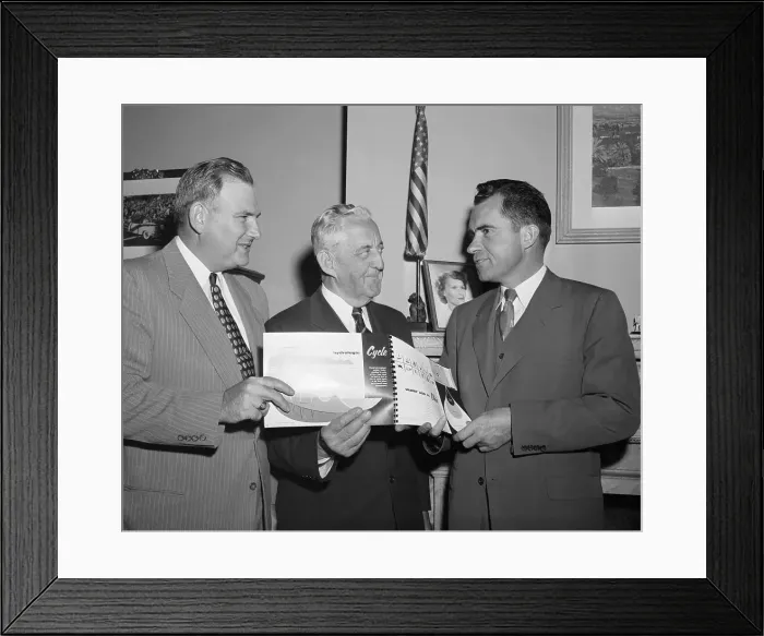 Framed Print : William Laybourne, Stambaugh, and Richard Nixon Framed Print : William Laybourne, Stambaugh, and Richard Nixon