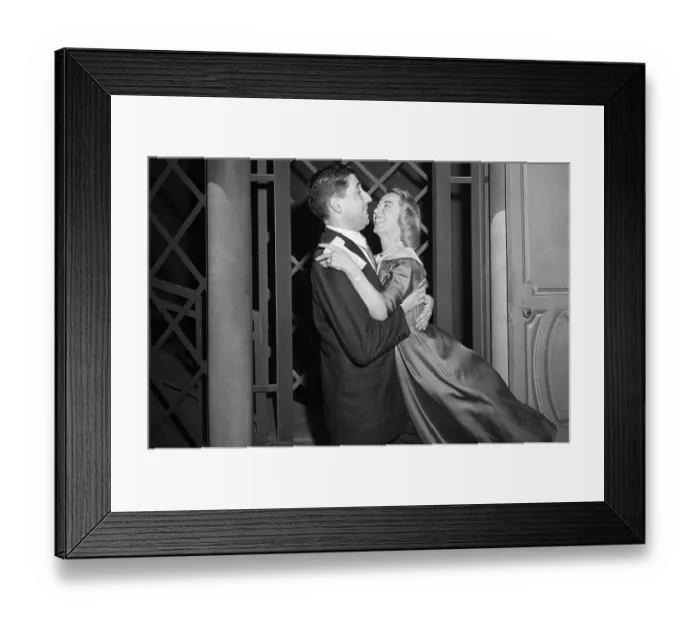 Framed Print : Joyce Brothers Embracing Her Husband Framed Print : Joyce Brothers Embracing Her Husband