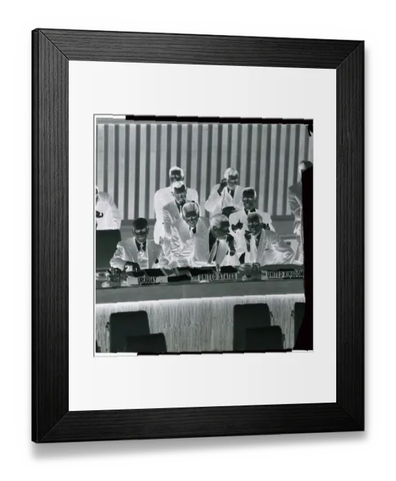 Framed Print : Henry Cabot Lodge Jr. and Anthony Nutting Participating in a Conference Framed Print : Henry Cabot Lodge Jr. and Anthony Nutting Participating in a Conference