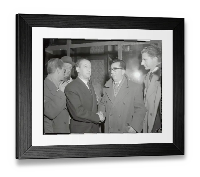 Framed Print : Award-Winning Writers Georges Govy and Roger Ikor Framed Print : Award-Winning Writers Georges Govy and Roger Ikor