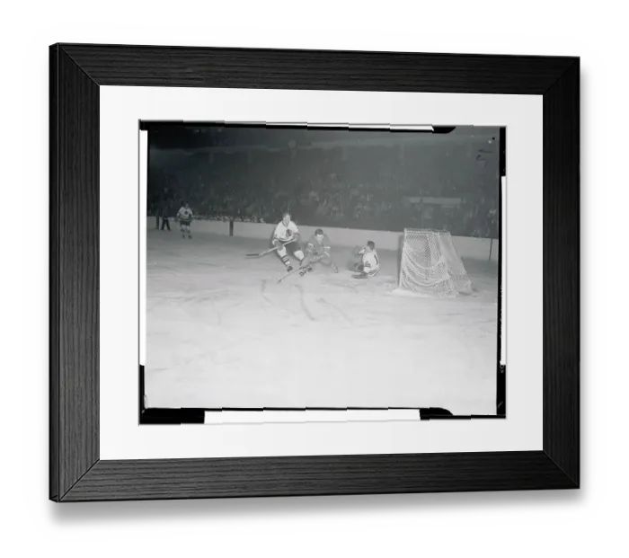 Framed Print : Hockey Players in Action Framed Print : Hockey Players in Action