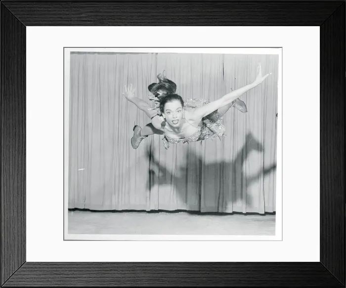 Framed Print : Margie Lee Gazing up to Ceiling as She Performs Ice Skating Maneuver Framed Print : Margie Lee Gazing up to Ceiling as She Performs Ice Skating Maneuver