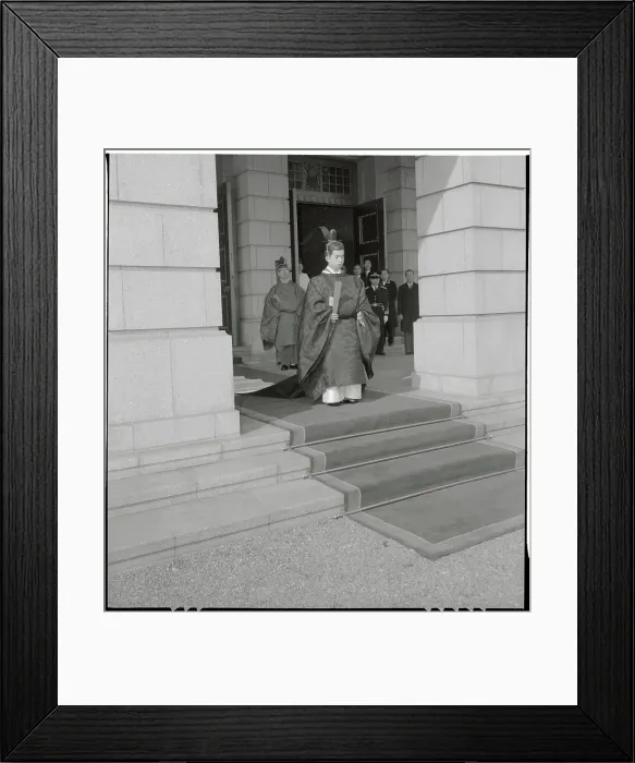 Framed Print : Prince Yoshi Wearing Ceremonial Robes Framed Print : Prince Yoshi Wearing Ceremonial Robes