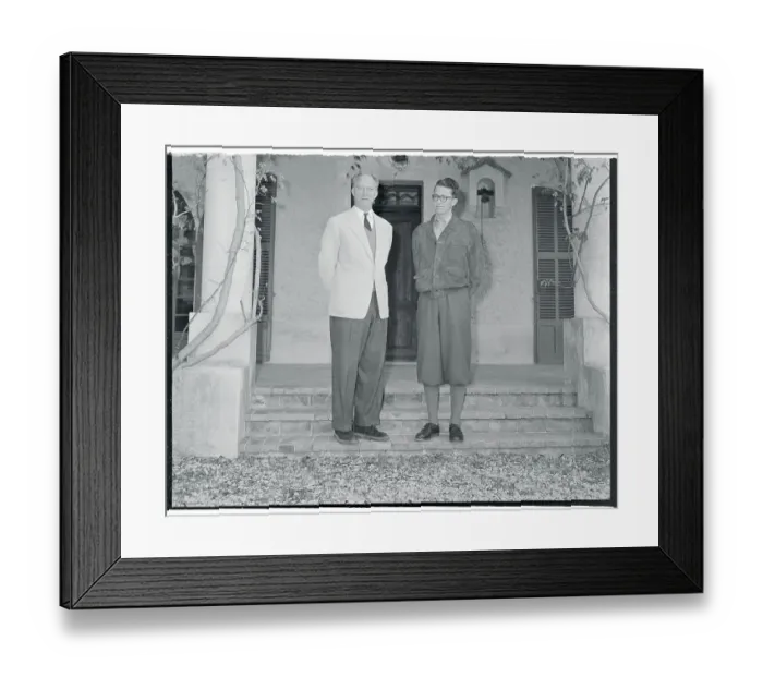 Framed Print : Ex King Leopold of Belgium and His Son King Baudouin I Framed Print : Ex King Leopold of Belgium and His Son King Baudouin I