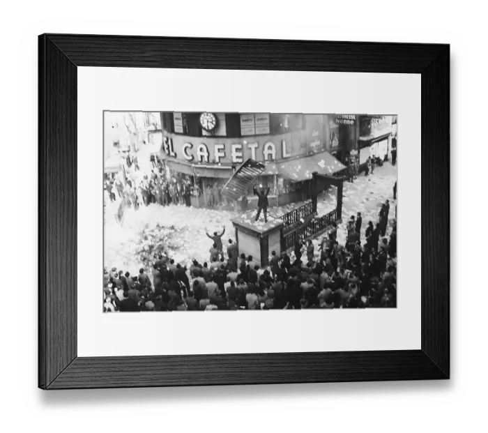 Framed Print : Argentines Celebrate in the Streets Framed Print : Argentines Celebrate in the Streets
