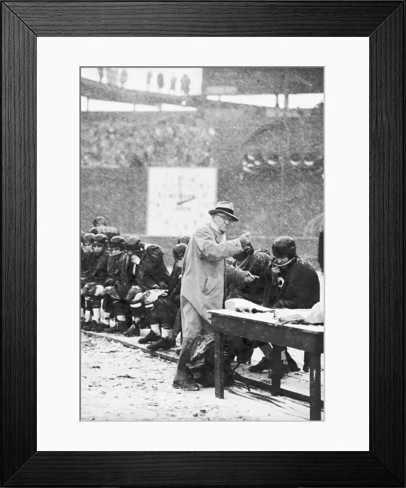 Framed Print : George Halas In Action Framed Print : George Halas In Action