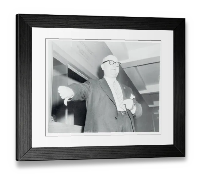 Framed Print : Portrait of Michael J. Quill Framed Print : Portrait of Michael J. Quill