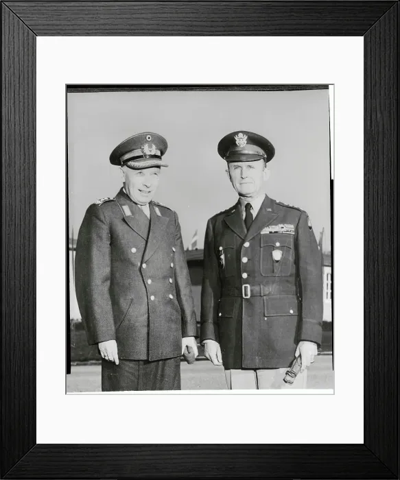 Framed Print : Portrait of Adolf Heusinger with Alfred Gruenther Framed Print : Portrait of Adolf Heusinger with Alfred Gruenther