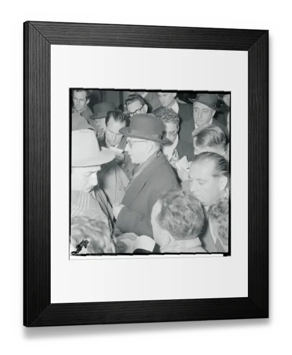Framed Print : Portrait of Edgar Faure Framed Print : Portrait of Edgar Faure