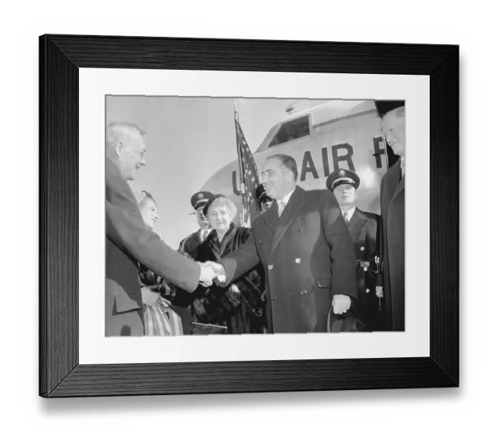 Framed Print : John Foster Dulles Greeting Paulo Cunha Framed Print : John Foster Dulles Greeting Paulo Cunha