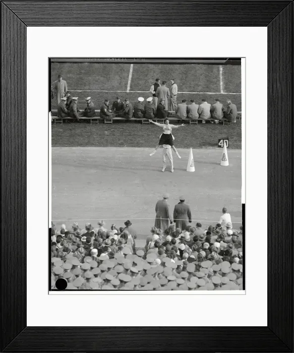 Framed Print : Cheerleaders Cheering for the Fans Framed Print : Cheerleaders Cheering for the Fans