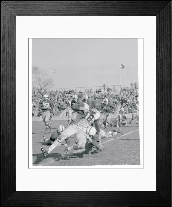 Framed Print : Archie Williams Tackling John Call Framed Print : Archie Williams Tackling John Call