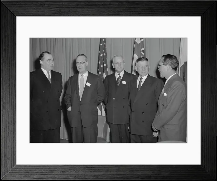 Framed Print : World Political Representatives Standing and Conversing