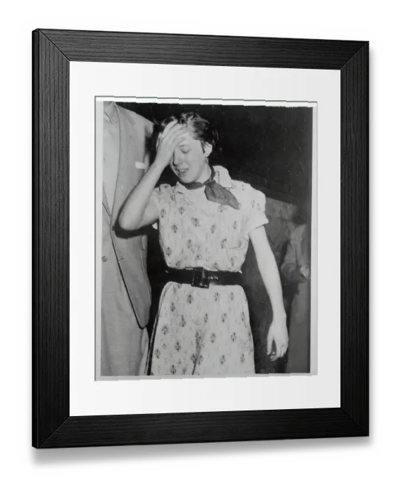 Framed Print : Portrait of Runaway Delinquent Shirley Shingler Framed Print : Portrait of Runaway Delinquent Shirley Shingler