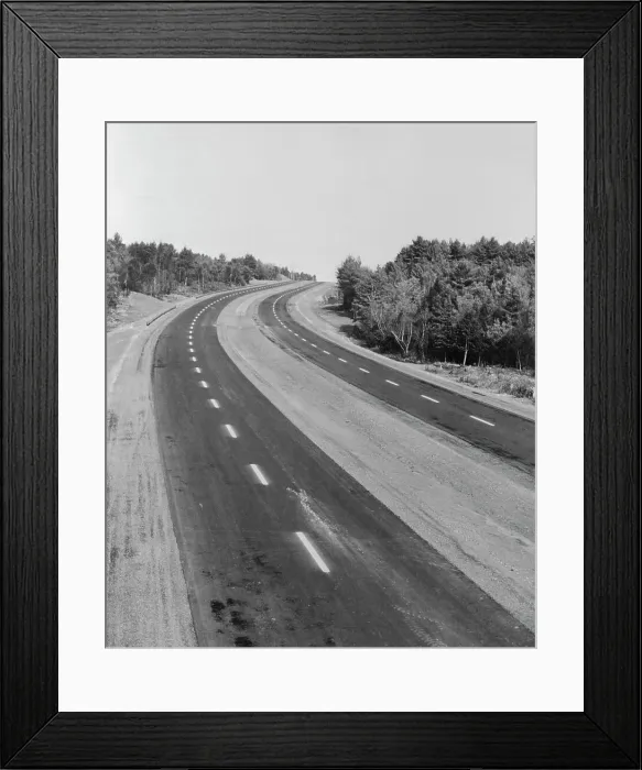 Framed Print : Aerial View of Maine Turnpike Framed Print : Aerial View of Maine Turnpike