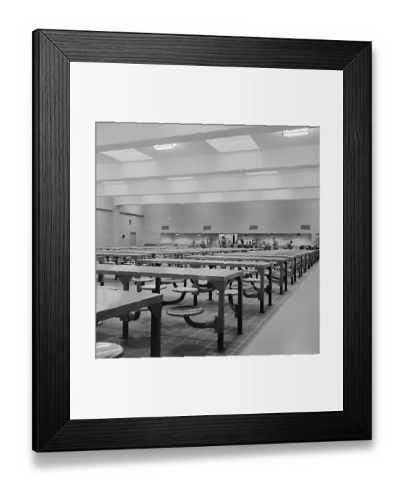 Framed Print : State Prison Dining Hall Framed Print : State Prison Dining Hall