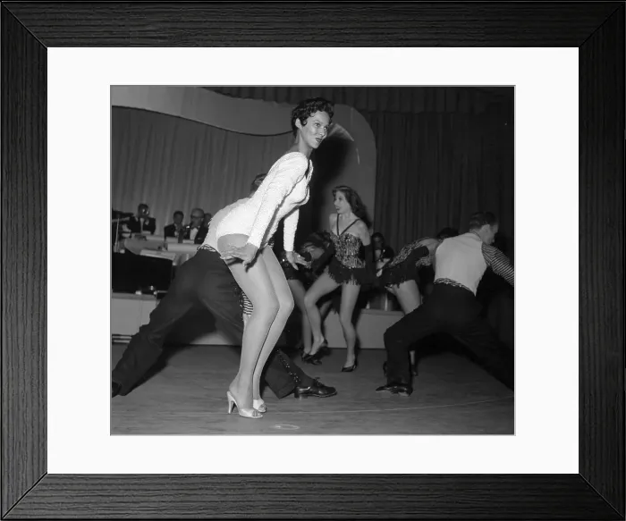 Framed Print : Dandridge Singing In Sexy Leotard