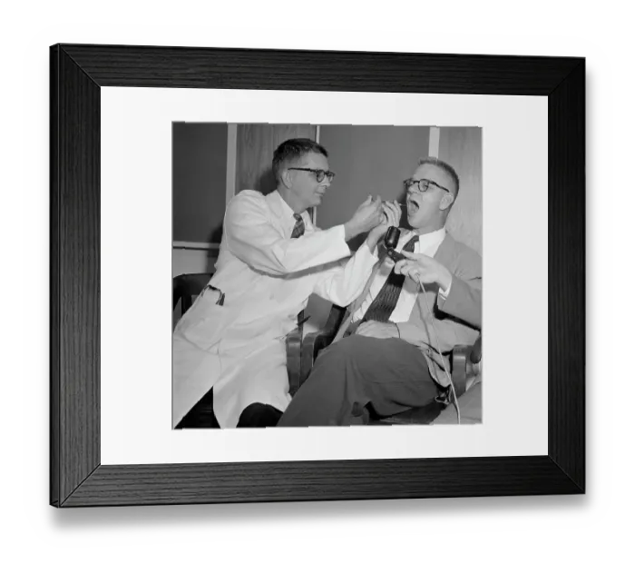 Framed Print : Doctors Harry Williams and Carl Pfeiffer Conducting LSD Experiment Framed Print : Doctors Harry Williams and Carl Pfeiffer Conducting LSD Experiment