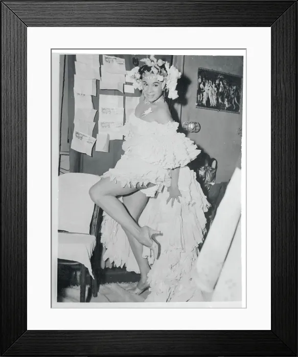 Framed Print : Katherine Dunham Before Performing Framed Print : Katherine Dunham Before Performing