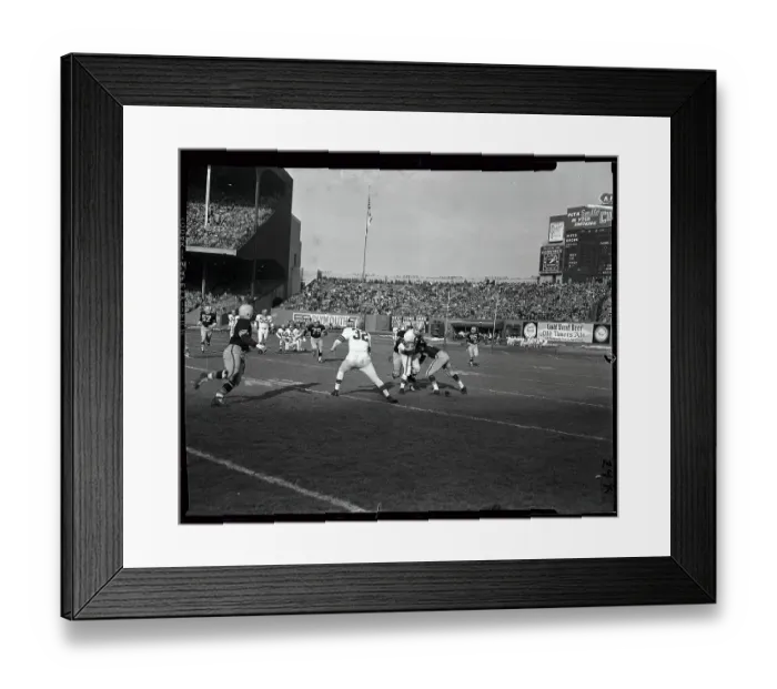 Framed Print : Otto Graham Getting First Down Framed Print : Otto Graham Getting First Down