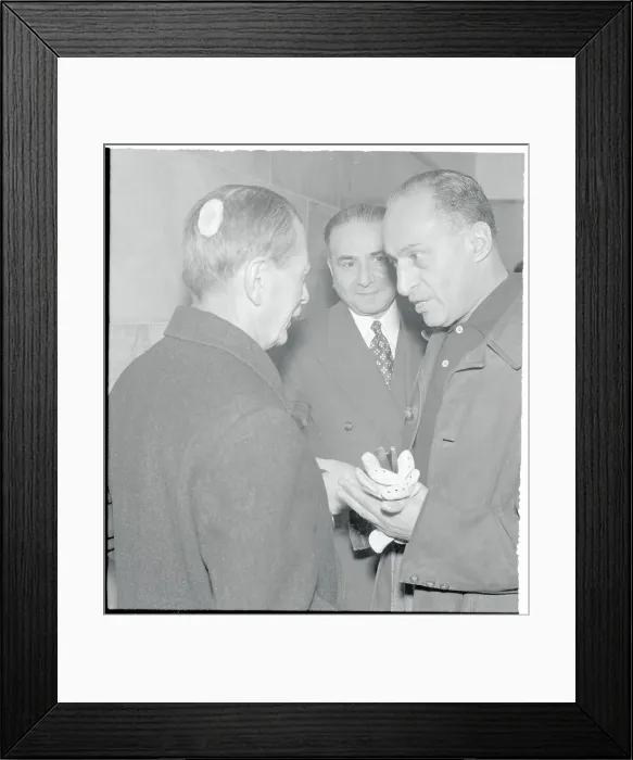 Framed Print : Hussein Ala Talking to Officials Framed Print : Hussein Ala Talking to Officials